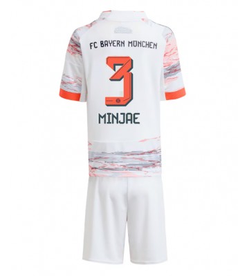 Bayern Munich Kim Min-jae #3 Replik Auswärtstrikot Kinder 2025-26 Kurzarm (+ Kurze Hosen)